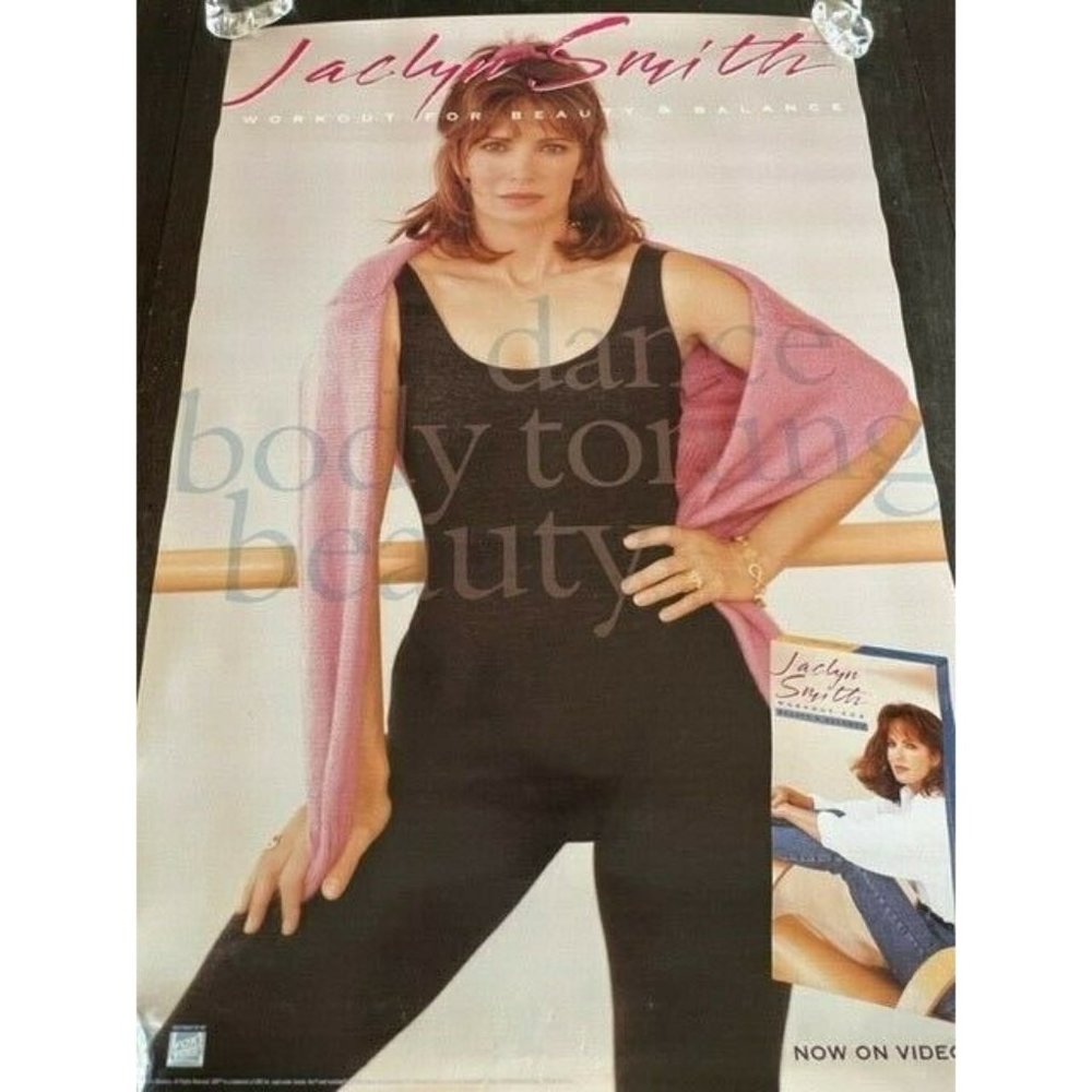 Movie Theater Cinema Poster vtg Lobby Card 1993 Jaclyn Smith Workout Beauty VHS